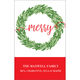 Merry Holiday Wreath Flat Gift Enclosures Image 3 of 3